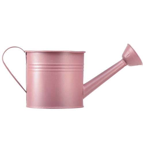 Itens Regador decorativo plantador de metal rosa Ø13,5cm Alt.12,5cm