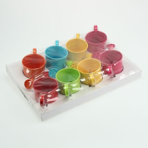 Floristik24 Regador Ø11cm Alt.9cm 8pcs. ordenado por cor