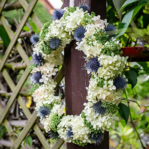 Itens Hortênsia decorativa artificial bola de neve branca hortênsia 65cm