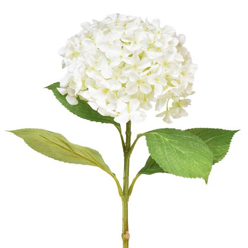 Floristik24 Hortênsia decorativa artificial bola de neve branca hortênsia 65cm