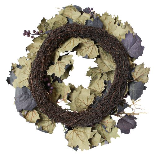 Itens Guirlanda decorativa de folhas de videira e uvas guirlanda de outono videiras Ø60cm