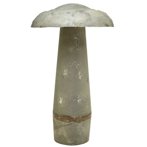 Floristik24 Cogumelo decorativo de metal decoração de outono ferrugem verde vintage 36cm x 62cm