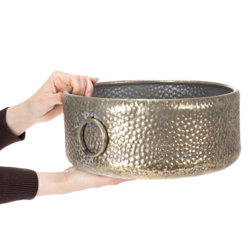 Itens Vaso decorativo, estilo antigo, em metal, dourado, Ø37/31cm, conjunto de 2