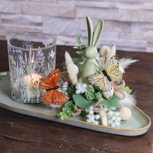 Itens Borboletas decorativas em arame para decoração de mesa colorida, 7 cm, 12 peças