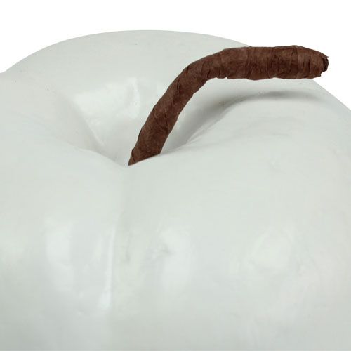 Itens Fruta artificial decorativa maçã branca 18cm