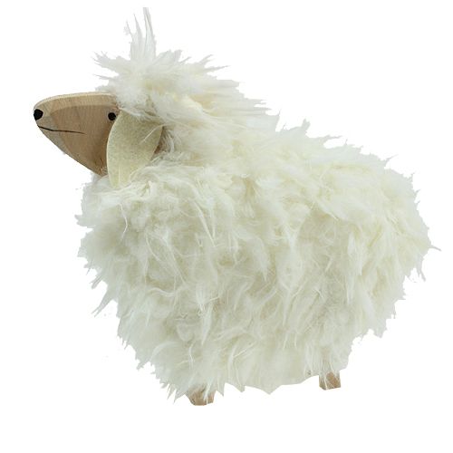 Floristik24 Páscoa ovelha branco 18cm