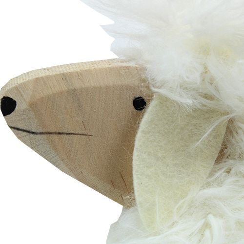 Floristik24 Páscoa ovelha branco 18cm
