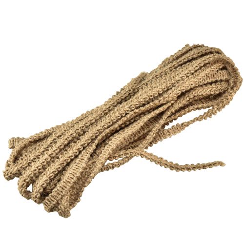 Floristik24 Fita decorativa fita decorativa natural enfeite de fita de juta W2cm L12m