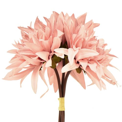 Floristik24 Flores decorativas dália flor rosa artificial Ø15cm C28cm 3 un