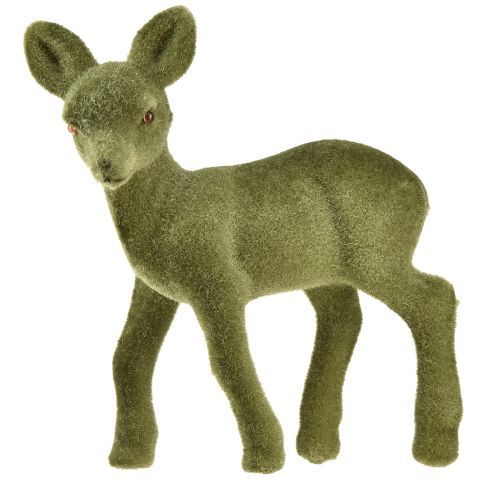 Itens Figura decorativa veado fulvo reunido figuras de Natal verde 10,5 cm 6 unidades