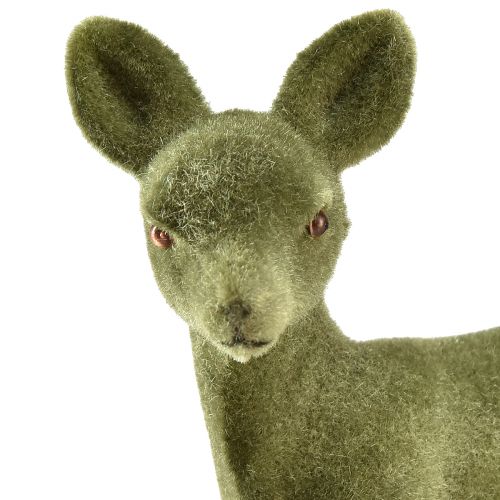 Itens Figura decorativa veado fulvo reunido figuras de Natal verde 10,5 cm 6 unidades