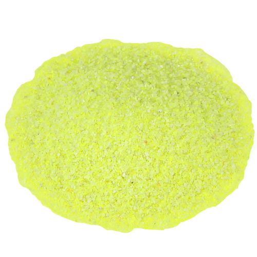 Areia decorativa amarelo neon areia colorida 0,5mm areia amarelo neon 1kg