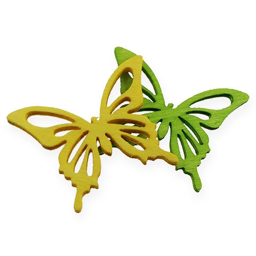 Borboletas decorativas coloridas 4cm 90p | Floristik24.pt