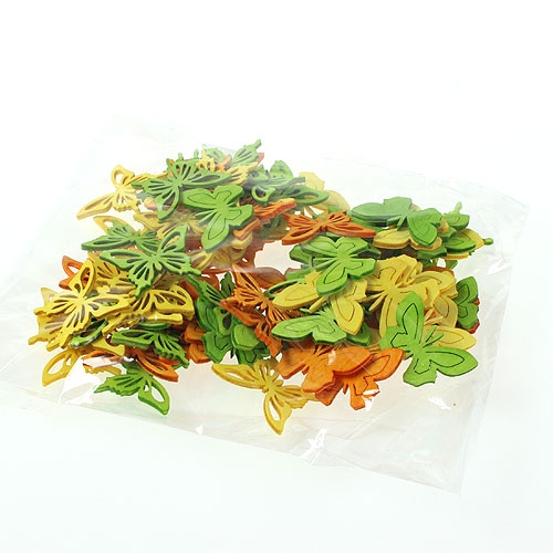 Borboletas decorativas coloridas 4cm 90p | Floristik24.pt
