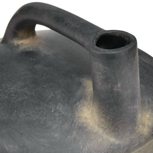 Itens Jarro decorativo em cerâmica estilo antigo bege antracite 18 cm