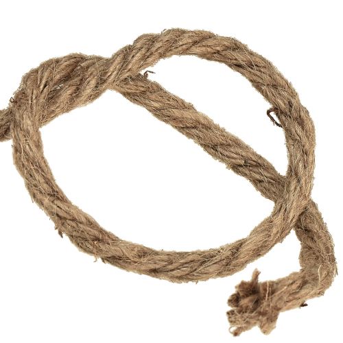 Itens Cordão grosso de juta em carretel de madeira decorativo Ø6mm 18m