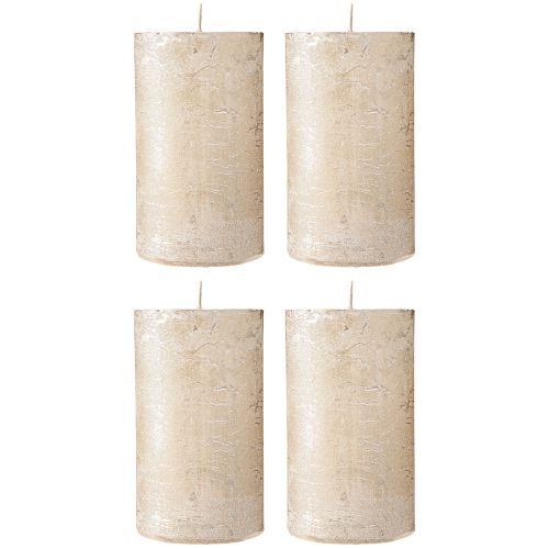 Itens Velas lisas platina 70x120mm 4 un