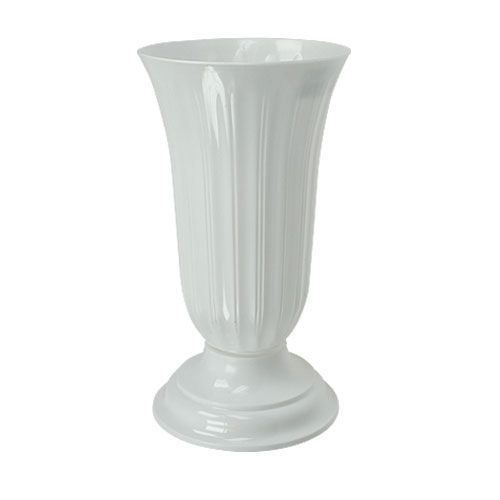 Floristik24 Vaso Lilia branco Ø16 - 28cm vaso de chão 1 peça
