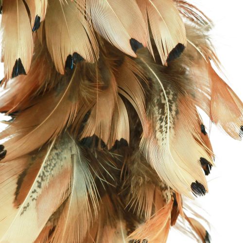 Itens Coroa de penas penas reais coroa de penas de faisão marrom Ø24cm