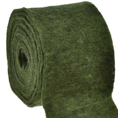 Itens Fita de feltro fita de lã artesanal feltro rolo verde escuro 15cm 5m