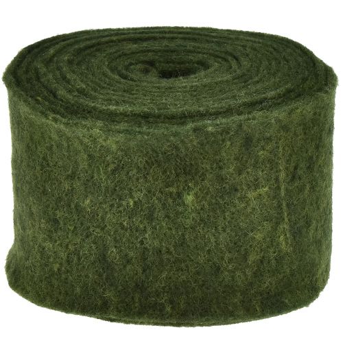 Itens Fita de feltro fita de lã artesanal feltro rolo verde escuro 15cm 5m