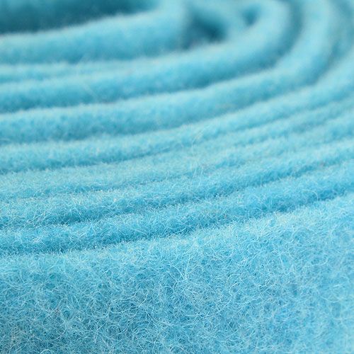 Floristik24 Fita de feltro turquesa 15cm x 5m