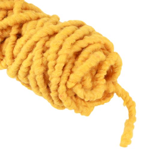 Itens Cordão de feltro fofo Mirabell gema amarelo 25m