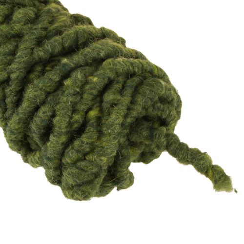 Itens Cordão de feltro fofo Mirabell verde escuro 25m