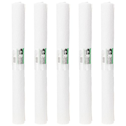 Itens Papel crepom florista crepom florista branco 50×250cm 5 unidades