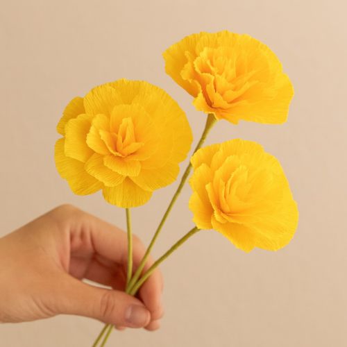 Itens Papel crepom florista amarelo sol 50x250cm