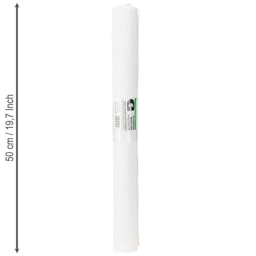Itens Papel crepom florista branco 50x250cm