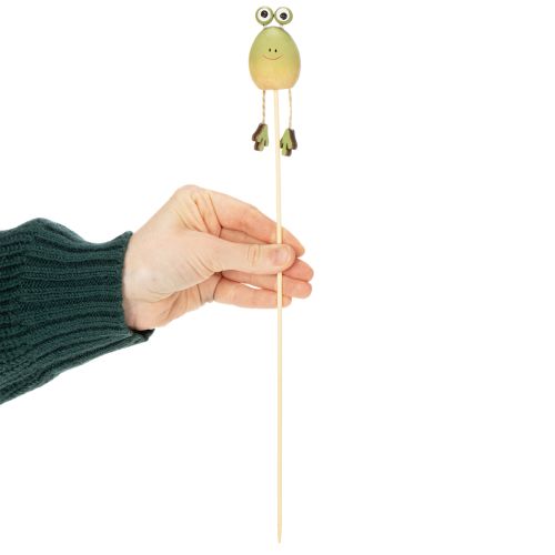 Itens Estacas decorativas em forma de sapo para vasos de plantas na primavera ou no verão, 34 cm, 6 peças.