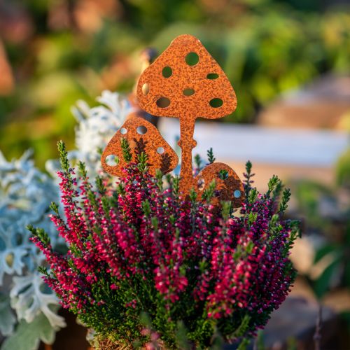 Itens Plugue decorativo para jardim pátina fly agaric 15 cm 6 unidades