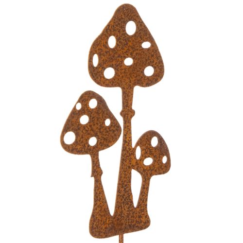 Estaca de jardim em aço corten, estaca decorativa para planta de amanita muscaria, 15 cm, 6 peças comprar | Floristik24.pt