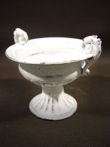 Floristik24 Copo com alça Ø 16cm A12,5cm branco