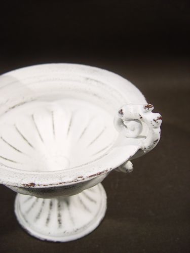 Floristik24 Copo com alça Ø 16cm A12,5cm branco