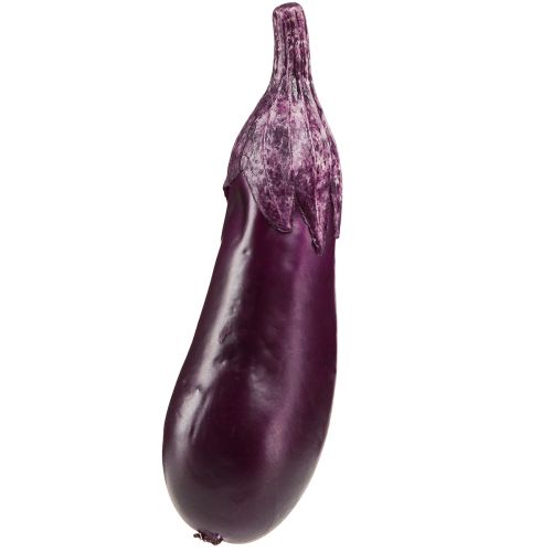 Boneco de comida de berinjela com decoração vegetal 15cm