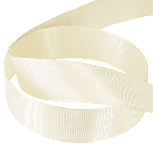 Itens Fita de presente e fita decorativa fita tafetá creme 25mm 50m