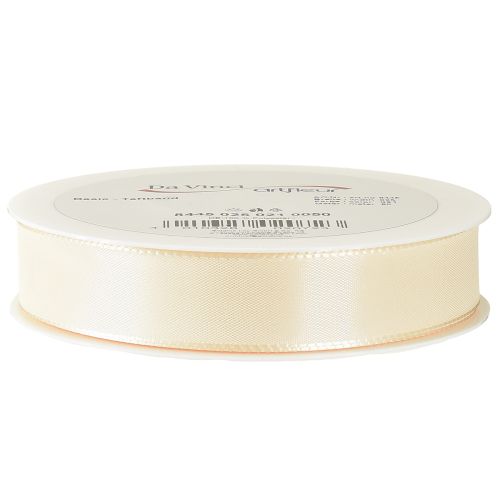 Itens Fita de presente e fita decorativa fita tafetá creme 25mm 50m