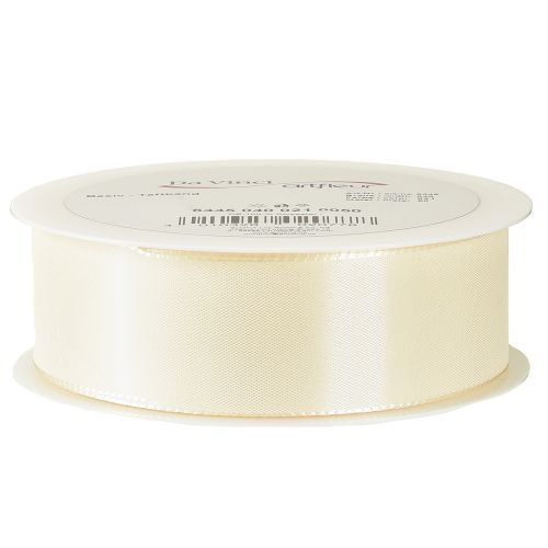 Itens Fita de presente e fita decorativa fita tafetá creme 40mm 50m