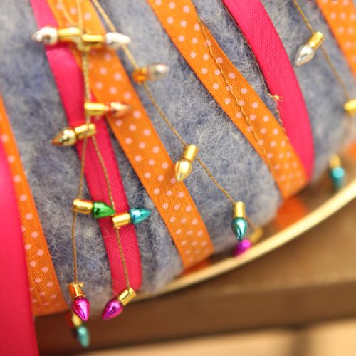 Itens Fita de presente decorativa pontilhada laranja 10mm 25m