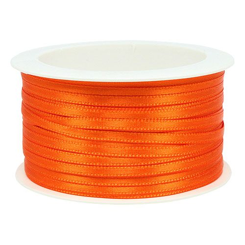 Itens Fita de presente e decoração 3mm 50m laranja