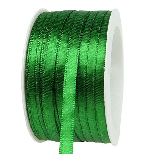 Floristik24 Fita para presente e decoração 6mm x 50m verde escuro