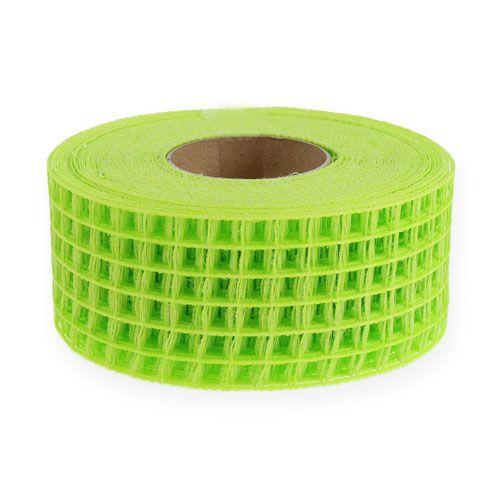 Floristik24 Fita quadriculada 4,5cmx10m verde claro