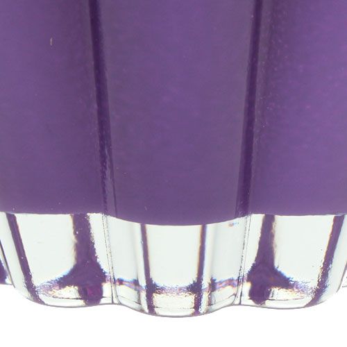 Floristik24 Jarra de vidro &quot;Bloom&quot; violeta Ø14cm A17cm