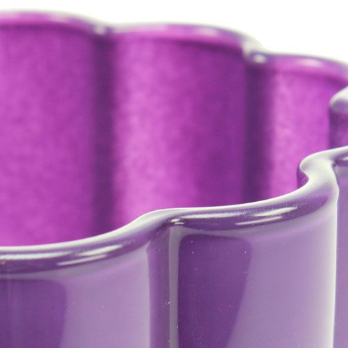Floristik24 Jarra de vidro &quot;Bloom&quot; violeta Ø14cm A17cm