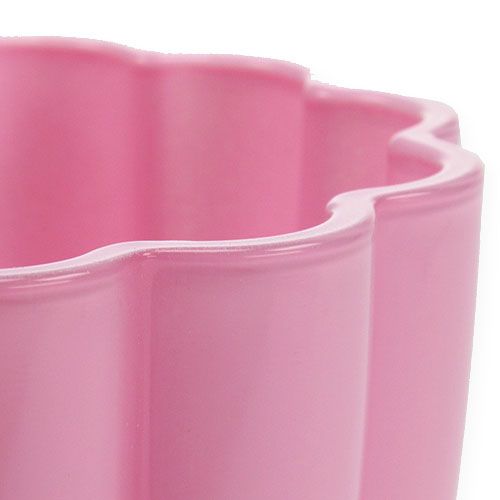 Itens Vaso de vidro &quot;Bloom&quot; rosa Ø14cm Alt.17cm