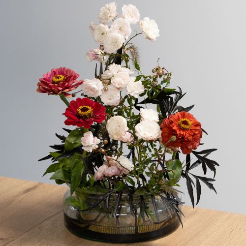 Itens Tigela de vidro tigela flutuante tigela decorativa vidro Ø24cm H10cm