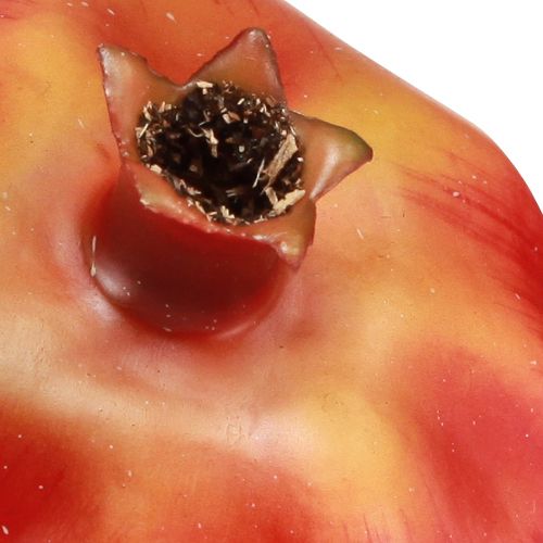 Itens Romã decorativa fruta artificial decoração de janela vermelha 10,5 cm