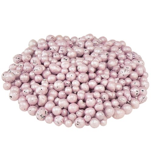 Itens Contas decorativas brilhantes 4mm - 8mm grânulos de argila rosa 1l